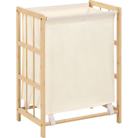 Wäschekorb MERIN Bambus Hellbraun 45 L (1/5)