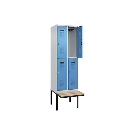 kaiserkraft  Armadietto a due piani con panca Evolo PLUS  2 (1/3)