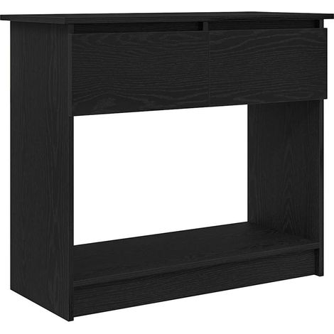 Maison Exclusive - Tavolo Consolle con Cassetti Nero 85,5x38,5x74,5 cm