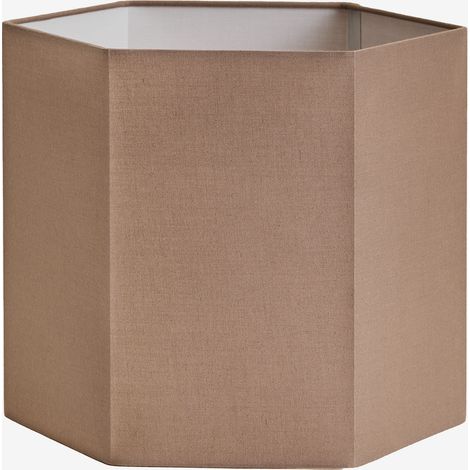 Abat-jour en tissu Tenerife SKLUM Moka Brown Ø30 cm