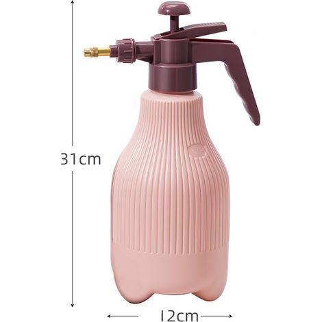 1500-ml-Gartensprühflasche mit drehbarer Sprühdüse, versiegelt, gleichmäßiger Sprühstrahl, großer Sprühbereich, Wassersprüher, pink (1/5)