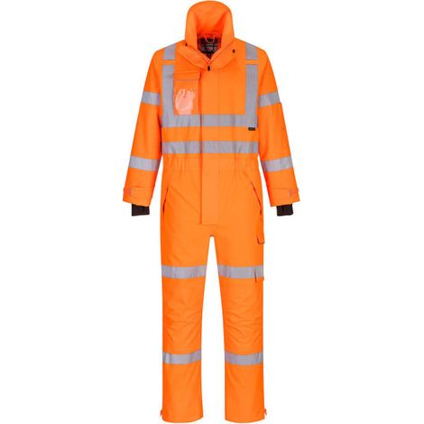 Buzo Extremo color naranja cintas reflectantes, impermeable y transpirable S593 XL Naranja