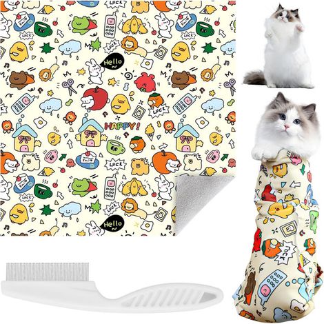 Sac de contention pour chat et petit chien, sac de lavage et de soins multifonctionnel avec peigne inclus