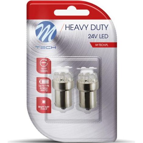 2 Ampoules TYPE GRAISSEUR R5W A LED BLANCHE Culot BA15S 24 VOLTS