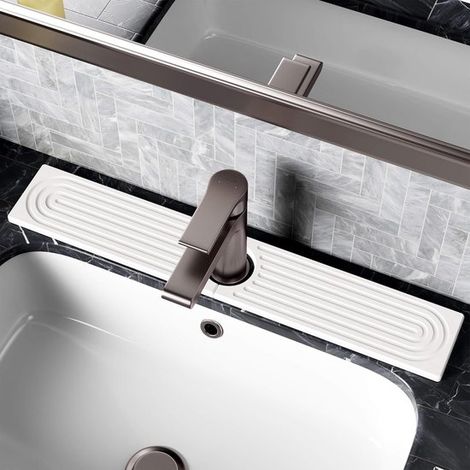 Tapis de robinet en pierre pour évier de cuisine - Protection d'évier en diatomite - Empêche l'évaporation de l'humidité (1/5)