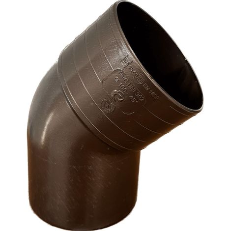 Curva tonda 45° per pluviali : Colore - Rame antico, Diametro - 100