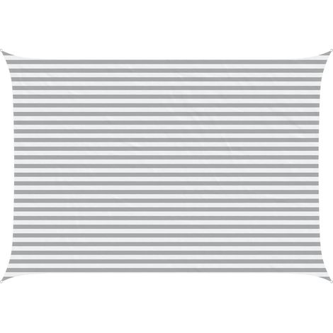 Toldo Vela de Sombra Gris claro y . 5 x 3,5 m vidaXL