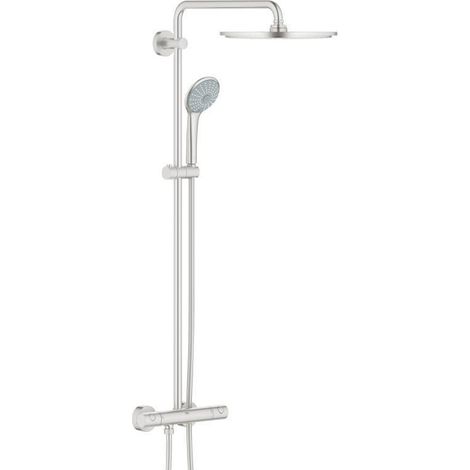 Grohe EUPHORIA SYSTEM XXL 310 - Thermostat-Duschsystem zur Wandmontage, SuperSteel (26075DC0)