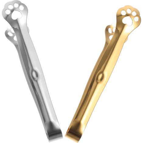 Lot de 2 pinces de serrage en acier inoxydable pour barbecue et salades - Accessoire pratique pour la cuisson en extérieur (1/5)