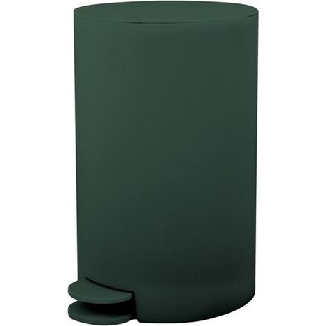 Pattumiera bagno 3 Lt verde scuro con apertura a pedale Orbix