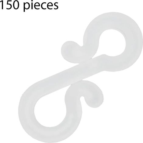 Clip Pour Guirlandes Lumineuses - Fixation Gouttière Extérieur - Résistant Aux Intempéries - PP - 3,38 x 1,8 cm - Lot De 50 Pièces (1/5)