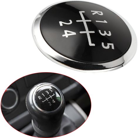 Couvercle de capuchon de pommeau de levier de vitesse, décoration intérieure de voiture élégante adaptée au transporteur T5 vitesse 2003 à 20105 (1/5)