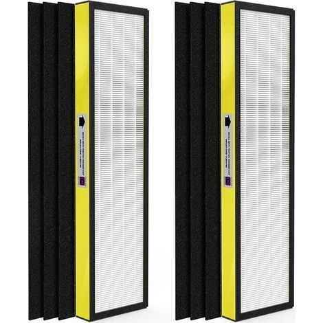 Lot de 2 filtres de rechange HEPA FLT5300 C, compatibles avec AC5000, AC5000E, AC5250PT, AC5350B, AC5350BCA, AC5350W, AC5300B (1/5)