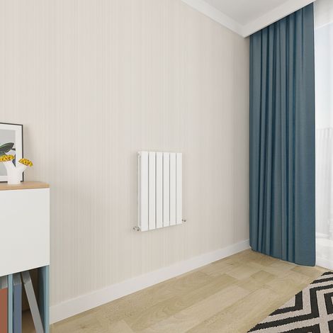 Acezanble White Flat Panel Radiator 600 x 408mm Double Panel (1/5)