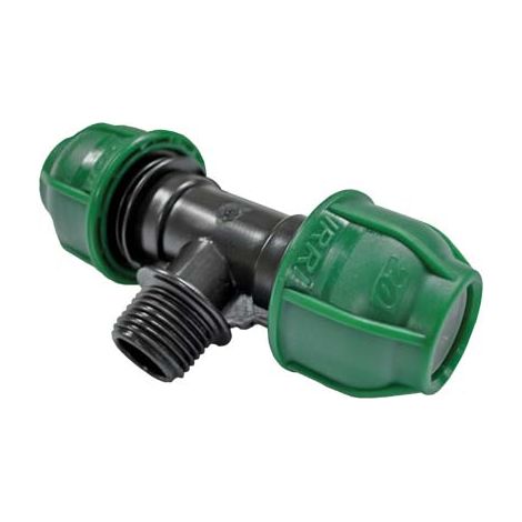 TEE A COMPRESSIONE FILETTO MASCHIO PN10 - MM 32X1M- 5 pezzi