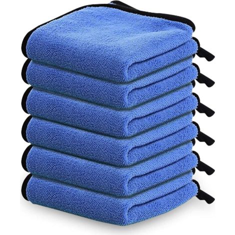 Chiffon Microfibre Voiture, Absorbant Chiffons de Polissage,Doux Microfibres Serviette, pour Voitures et Motos(30X60CM)