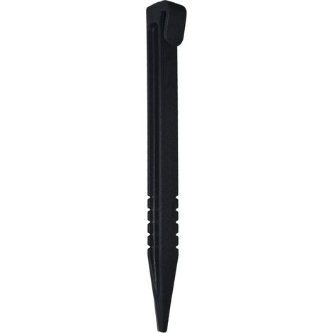 Set mit 12 schwarzen PVC-Erdankern, H. 26,5 x B. 5 cm SANS MARQUE