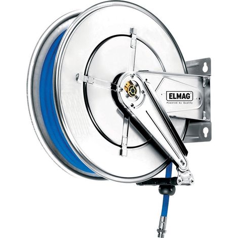 ELMAG INDUSTRIE Schlauchaufroller Edelstahl 534/21, für Druckluft u. Wasser 130°C, 20 m, 1/2, 100 bar (1/3)