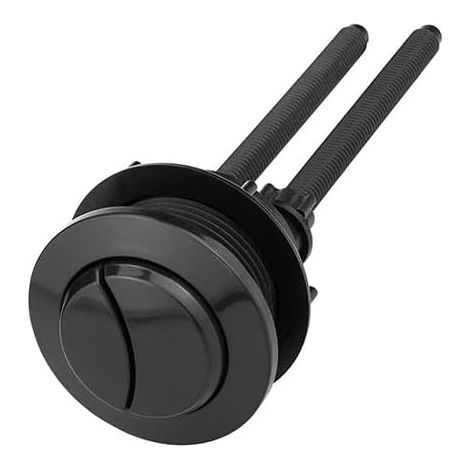 Bouton de chasse d'eau, double rond noir de 38mm 48mm 58mm (1/5)