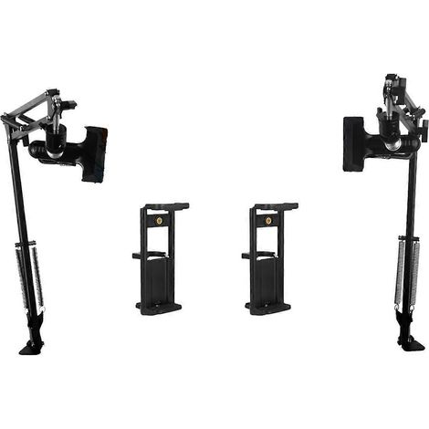 Set mit 2 verstellbaren schwarzen Stickrahmen für Bastelarbeiten