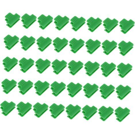 Lot de 40 colliers de serrage pour serre, serre-tubes, serre-film, serre-ombre, serre-plantes, accessoires de serre, pinces de support de jardin (1/5)