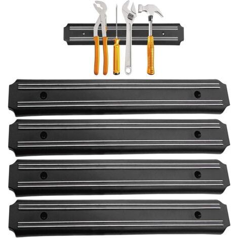 Pr Porte Outils Mural magnetique 4 Pieces 33 cm x 5 cm Barre magnetique Outillage Barre aimantée pour Outils Panneau Porte Outils Barre aimantée Barre aimantée Barres magnétiques pour Outils (1/5)