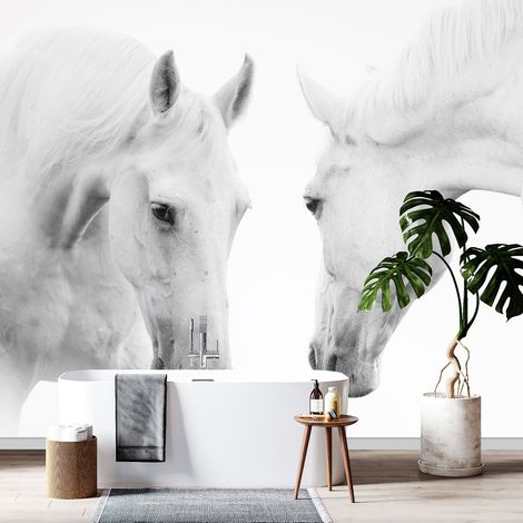 Papier peint panoramique - Chevaux - 130 cm x 88 cm (1/4)