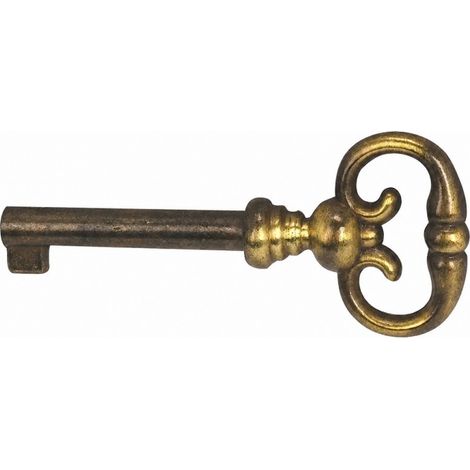 Chiave per coscia, bronzo zama, L.70mm, albero 37mm, 1 pezzo con viti.
