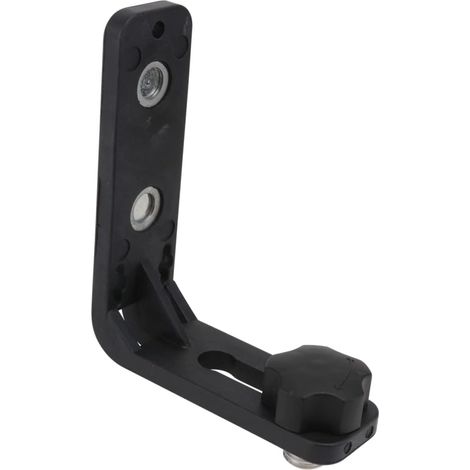Support en L pour Niveau à Bulle 5/8, Support Mural Magnétique Noir  Plastique et Aimant, Trou Suspendre, Maintien Multiple, Usage Rapide pour Relevés et Travaux (1/5)