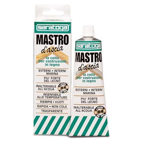 Saratoga Mastro Ascia Colla Marina Poliuretanica, Trasparente, 100 ml (1/3)