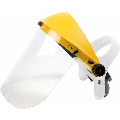 Visière de protection professionnelle avec écran en polycarbonate et bandeau réglable