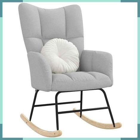 Chaise à bascule - 4016788 - gris nuage - tissu 100% polyester - charge 110 kg (1/5)
