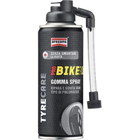 Gomma spray 300 ml riparatore gomme moto pneumatici ripara e gonfia ruota buco ruote maxi scooter
