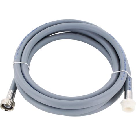 Schläfer 2524 Prolunga Tubo di Carico per Lavatrice e Lavastovoglie, Tubo di Alimentazione per Ingresso Acqua Fredda, Connettore Diritto Ghiera in PP, Filetto MF 3/4", Lunghezza Tubo 2 metri (1/5)