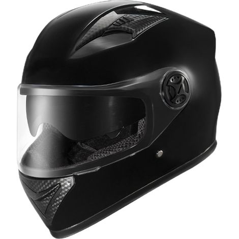 Ensemble De Casque De Moto – Casque De Moto Intégral, Pare-Vent, Pare-Soleil, Double Visière – Casque De Protection Anti-buée pour Vélo De Rue, , VTT, Équitation, Course sur Route – 35 X 24 X 24 Cm (1/5)