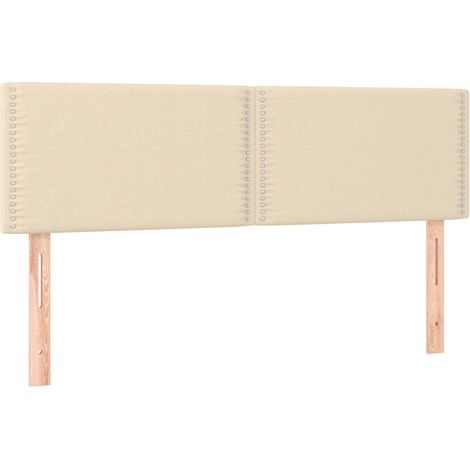 Maison Exclusive - Cabeceros tela crema 144x5x78/88 cm (1/5)