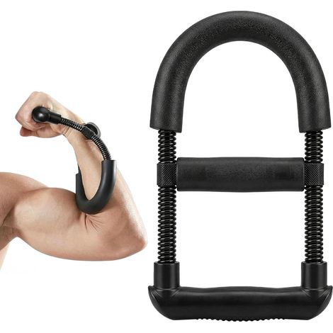 Appareil d'entraînement pour avant-bras, poignet et avant-bras - appareil d'entraînement pour poignets destiné aux athlètes et pianistes, appareil d'entraînement des biceps, tension réglable : 30-45 k (1/5)