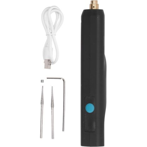 Elektrischer Gravierstift, 5-stufiger kabelloser Gravierstift mit 7.000 bis 28.000 U/min, USB-wiederaufladbarer Stift für Holz, Glas, Metall, Kunststoff, Schmuck, Modell: XYF (1/5)