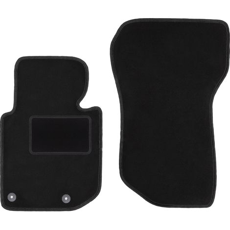 Alfombrillas delanteras para BMW Serie 3 E36 descapotable (1993-2001), color negro. (1/5)