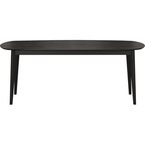 Ronin Esstisch 90x200cm Asche-Dekor schwarz.