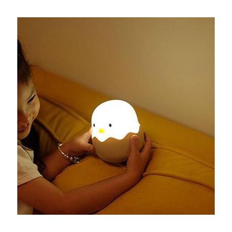 Veilleuse (lumière blanche) pour enfants, lampe de chevet en silicone, veilleuse rechargeable USB, veilleuse portable, luminosité réglable, décoration de chambre d'enfant, cadeau d'anniversaire ou de (1/5)