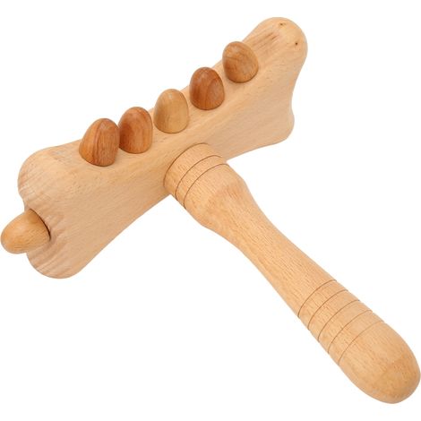 Outil de Massage en Bois pour Drainage Lymphatique et Réduction de la Cellulite - Soulagement des Douleurs et Points d'Acupression pour les Jambes, Dos et Yeux (1/5)
