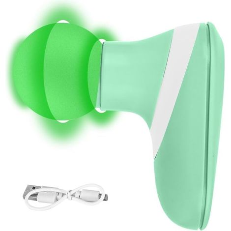 Mini masseur portable USB avec LED, massage vibrant pour cou, épaules et dos, 6 vitesses réglables, rechargeable