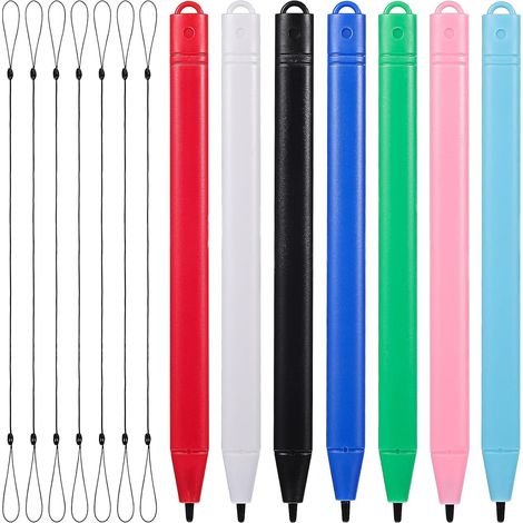 Stylet pour Tablette Écran Tactile LCD 7 Pièces avec Prise Confortable en Plastique et Cordon Élastique Portable pour Dessin et Croquis (1/5)