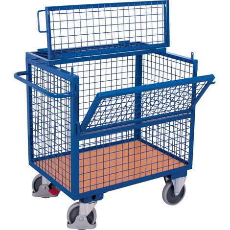 VARIOfit Drahtkastenwagen mit Deckel fest verschweißt 975 x 680 mm