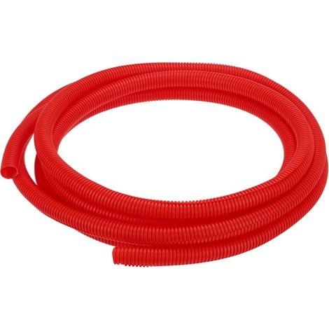 Gaine Fendue pour Câbles 3/4"(20mm) DI 20FT(6m) Gaine Protectrice Résistante À La Chaleur Et Au Froid -40F À 257F Conduit Flexible en Plastique Électriques, Rouge (1/5)