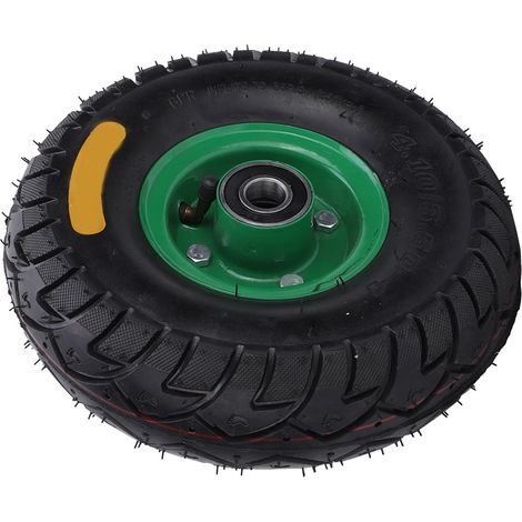 10,5 Zoll 4.10/3.50-4 eingebautes 6204-2RS Kugellager Gummireifen für Werkzeugwagenrad (1/5)