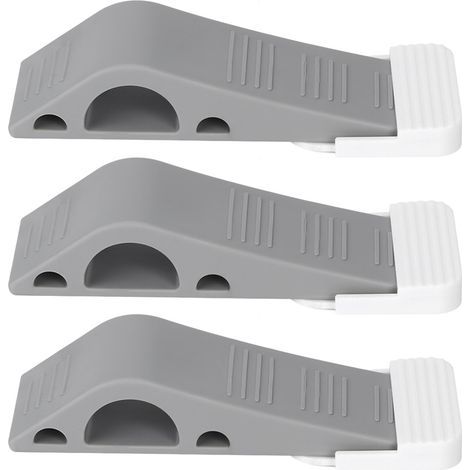 3 pièces butoir de porte mur bloqueur de porte enfants protecteur décoratif sécurité Flexible caoutchouc arrêt(1) (1/5)
