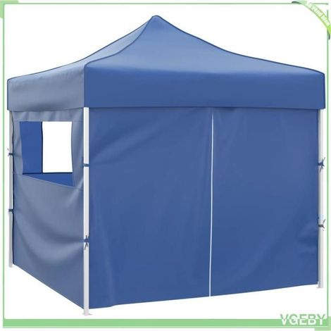 Tente pliable - FAFEICY - 41466 - 3x3 m - 4 parois - Bleu imperméable (1/5)