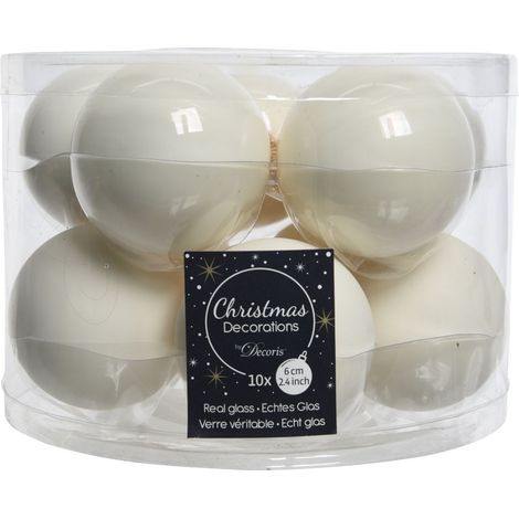 Set aus 10 glänzenden Weihnachtskugeln Vet Bia